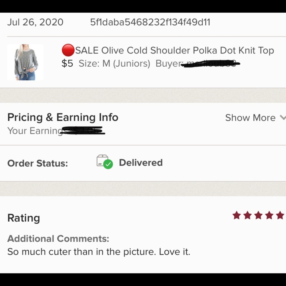 Olive Cold Shoulder Polka Dot  Knit Top - Picture 6 of 6